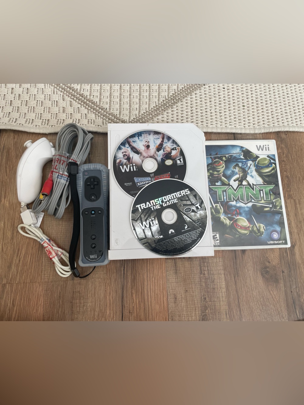 Nintendo Wii Console & Games Bundle Tested Working New Power Supply & Sensor Bar